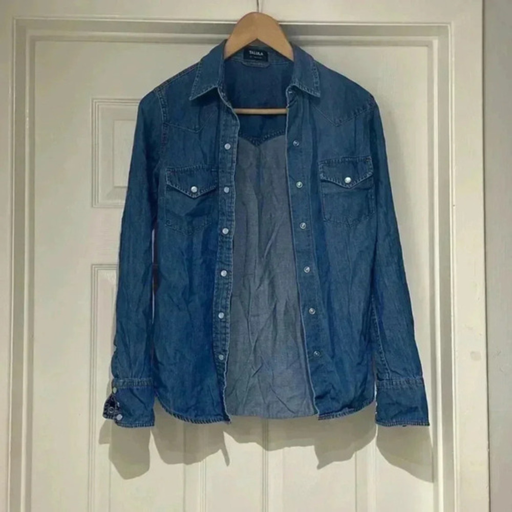 Talula Aritzia Denim Jean Top